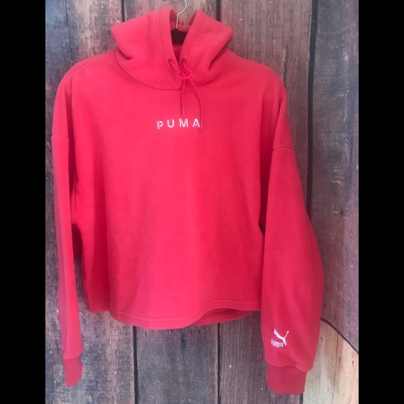 Puma Tops | Nwt Puma Hot Pink Hoodie Sz 